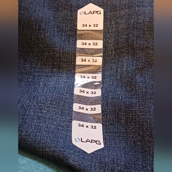 **** LAPG Terrain Flex Straight Fit Deep Dyed Denim Jeans NWT - 34 X 32 - Picture 4 of 9